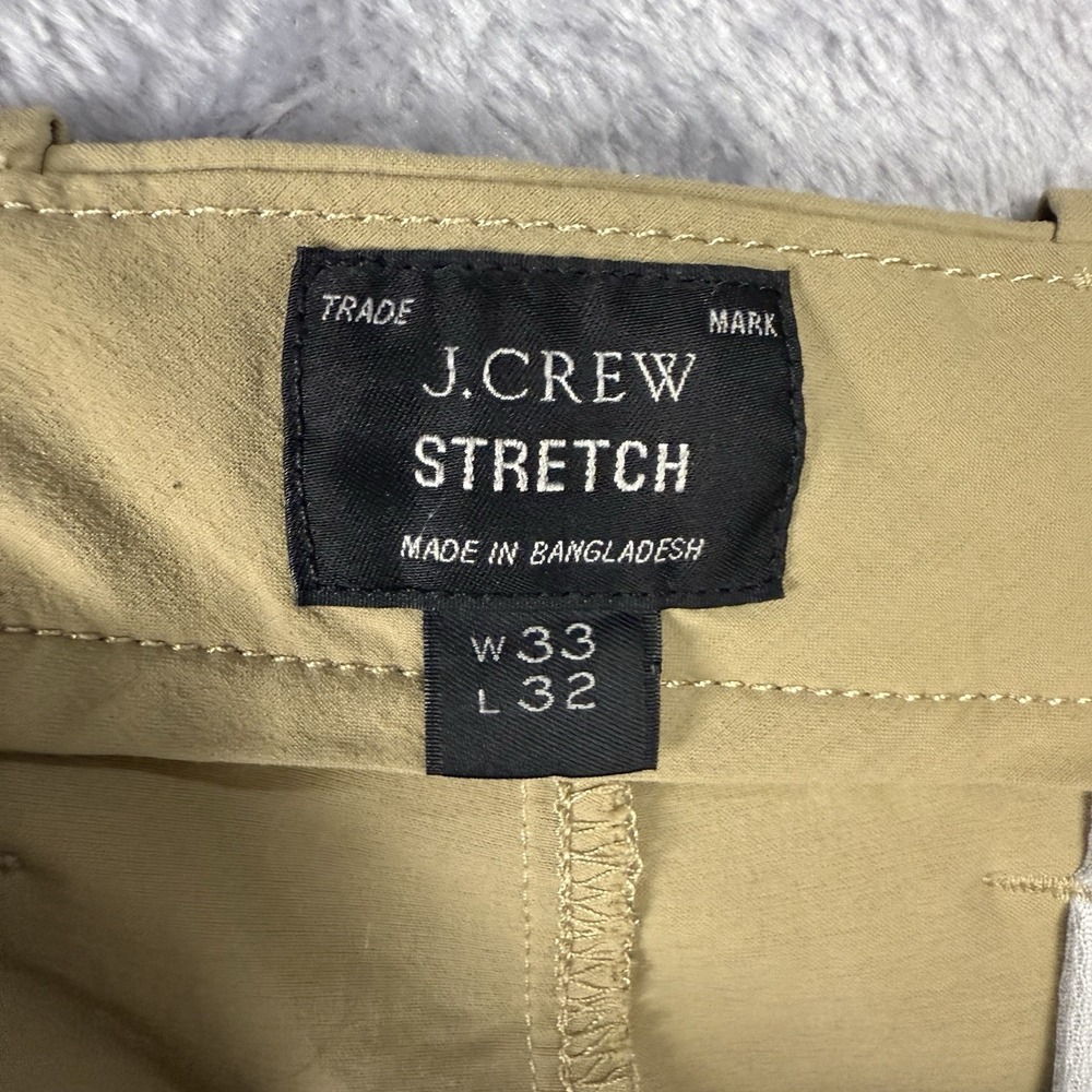 J. Crew 33x32 484 Slim-fit Pants‎ Khaki Career Preppy Office Minimalist - Picture 3 of 7